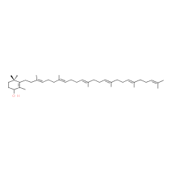 4-hydroxy-7,7',8,8',11,11',12,12',15,15'-decahydro-beta,psi-carotene structure