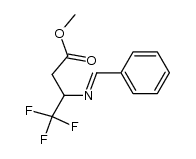 methyl 3-(benzylideneamino)-4,4,4-trifluorobutyrate Structure