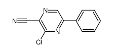 2-chloro-3-cyano-6-phenylpyrazine结构式