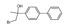 1-bromo-2-(4-biphenylyl)propan-2-ol Structure