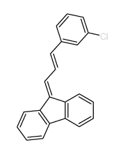 9H-Fluorene,9-[3-(3-chlorophenyl)-2-propen-1-ylidene]-结构式