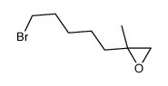 (2R)-2-(5-bromopentyl)-2-methyloxirane结构式