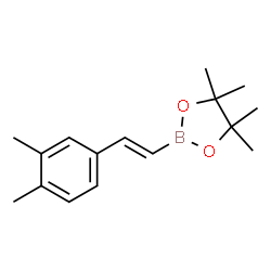 (E)-2-(3,4-dimethylstyryl)-4,4,5,5-tetramethyl-1,3,2-dioxaborolane structure