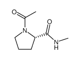 2-Pyrrolidinecarboxamide,1-acetyl-N-methyl-,(2S)-(9CI) Structure