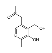 4-(hydroxymethyl)-2-methyl-5-(methylsulfinylmethyl)pyridin-3-ol Structure