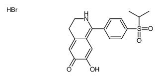 7-hydroxy-1-(4-propan-2-ylsulfonylphenyl)-3,4-dihydro-2H-isoquinolin-6-one,hydrobromide Structure