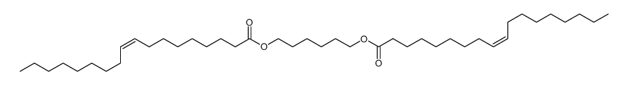 6-[(Z)-octadec-9-enoyl]oxyhexyl-(Z)-octadec-9-enoate结构式