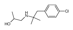 1-[(p-Chloro-α,α-dimethylphenethyl)amino]-2-propanol结构式