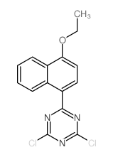 1,3,5-Triazine,2,4-dichloro-6-(4-ethoxy-1-naphthalenyl)- Structure