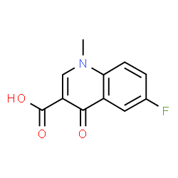 6-Fluoro-1-methyl-4-oxo-1,4-dihydroquinoline-3-carboxylic acid structure