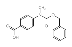 Benzoic acid,4-[methyl[(phenylmethoxy)carbonyl]amino]-结构式