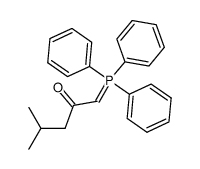 4-METHYL-1-(TRIPHENYL-LAMBDA5-PHOSPHANYLIDENE)-PENTAN-2-ONE structure