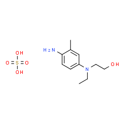 2-(4-amino-N-ethyl-m-toluidino)ethanol sulphate structure