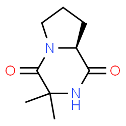 Pyrrolo[1,2-a]pyrazine-1,4-dione, hexahydro-3,3-dimethyl-, (S)- (9CI) structure