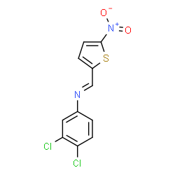 (3,4-dichlorophenyl)[(5-nitro-2-thienyl)methylene]amine结构式