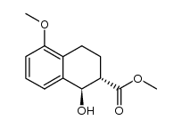 (1R,2S)-methyl [1-hydroxy-5-methoxy-1,2,3,4-tetrahydro-2-naphthyl]formate结构式