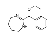 4,5,6,7-Tetrahydro-2-(α-ethoxybenzyl)-1H-1,3-diazepine结构式