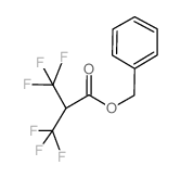 benzyl 3,3,3-trifluoro-2-(trifluoromethyl)propanoate (en)Propanoic acid, 3,3,3-trifluoro-2-(trifluoromethyl)-, phenylmethyl ester (en) Structure