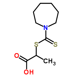 2-(AZEPANE-1-CARBOTHIOYLSULFANYL)-PROPIONIC ACID结构式