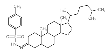 N-[[10,13-dimethyl-17-(6-methylheptan-2-yl)-1,2,4,5,6,7,8,9,11,12,14,15,16,17-tetradecahydrocyclopenta[a]phenanthren-3-ylidene]amino]-4-methyl-benzenesulfonamide Structure