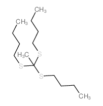 Butane,1-[[1,1-bis(butylthio)ethyl]thio]- Structure