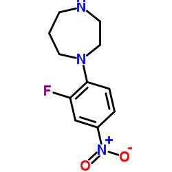 1-(2-FLUORO-4-NITROPHENYL)HOMOPIPERAZINE结构式