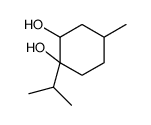 4-methyl-1-propan-2-ylcyclohexane-1,2-diol结构式