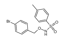 O-(4-Bromobenzyl)-N-tosylhydroxylamine Structure