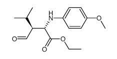 (2S,3S)-ethyl 3-formyl-2-[(4-methoxyphenyl)amino]-4-methylpentanoate结构式