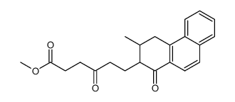 1-Oxo-3-methyl-2-(3-oxo-5-methoxycarbonyl-pentyl)-1,2,3,4-tetrahydro-phenanthren Structure