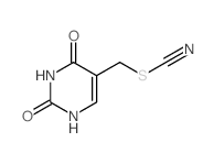 5-(thiocyanatomethyl)-1H-pyrimidine-2,4-dione结构式