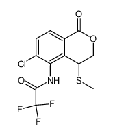 N-(6-chloro-4-(methylthio)-1-oxoisochroman-5-yl)-2,2,2-trifluoroacetamide Structure