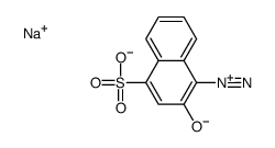 sodium 4-diazo-3,4-dihydro-3-oxonaphthalene-1-sulphonate Structure