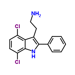 2-(4,7-Dichloro-2-phenyl-1H-indol-3-yl)ethanamine结构式