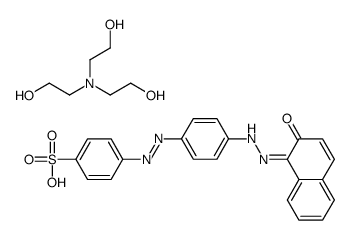 p-[[4-[(2-hydroxy-1-naphthyl)azo]phenyl]azo]benzenesulphonic acid, compound with 2,2',2''-nitrilotriethanol (1:1) structure