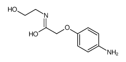 2-(4-aminophenoxy)-N-(2-hydroxyethyl)acetamide Structure