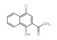 1-(4-氯-1-羟基-2-萘)-乙酮结构式