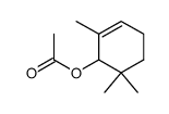 2,6,6-Trimethyl-2-cyclohexen-1-ol acetate Structure