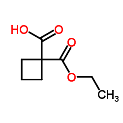 1-(Ethoxycarbonyl)cyclobutanecarboxylic acid Structure