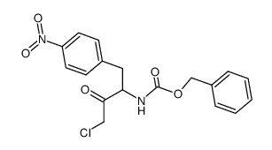 benzyl (4-chloro-1-(4-nitrophenyl)-3-oxobutan-2-yl)carbamate Structure