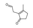 2-(2-methyl-5-oxocyclopenten-1-yl)acetaldehyde结构式