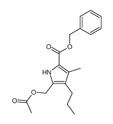 Benzyl 5-acetoxymethyl-3-methyl-4-propylpyrrole-2-carboxylate Structure