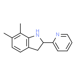 1H-Indole,2,3-dihydro-6,7-dimethyl-2-(2-pyridinyl)-(9CI) picture