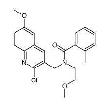 Benzamide, N-[(2-chloro-6-methoxy-3-quinolinyl)methyl]-N-(2-methoxyethyl)-2-methyl- (9CI) picture