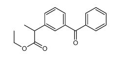 2-(3-苯甲酰基苯基)丙酸乙酯结构式