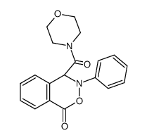 4-(1-oxo-3-phenyl-3,4-dihydro-1H-benzo[d][1,2]oxazine-4-carbonyl)-morpholine Structure