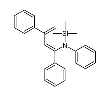 N-(1,3-diphenylbuta-1,3-dienyl)-N-trimethylsilylaniline Structure