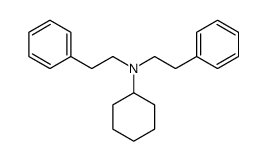 N,N-bis(2-phenylethyl)cyclohexanamine结构式