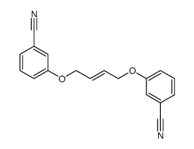 3-[4-(3-cyanophenoxy)but-2-enoxy]benzonitrile结构式