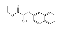 ethyl 2-hydroxy-2-naphthalen-2-ylsulfanylacetate Structure